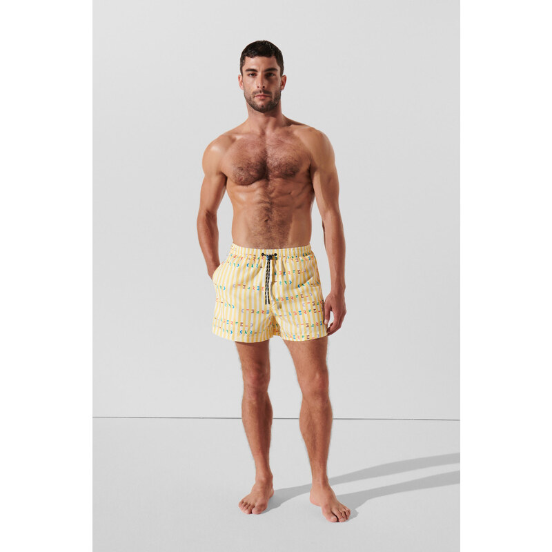PLAVKY KARL LAGERFELD STRIPE AOP SHORT BOARDSHORTS 53046759