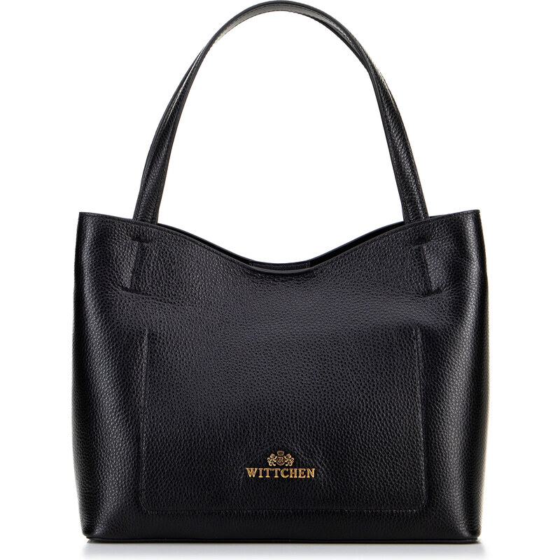 Wittchen Kožená shopperka so sáčikom čierna 100-4E-219-1 66066375