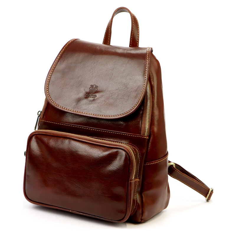 Dámsky kožený batoh Florence hnedý (KZ56639) 11l 62425804