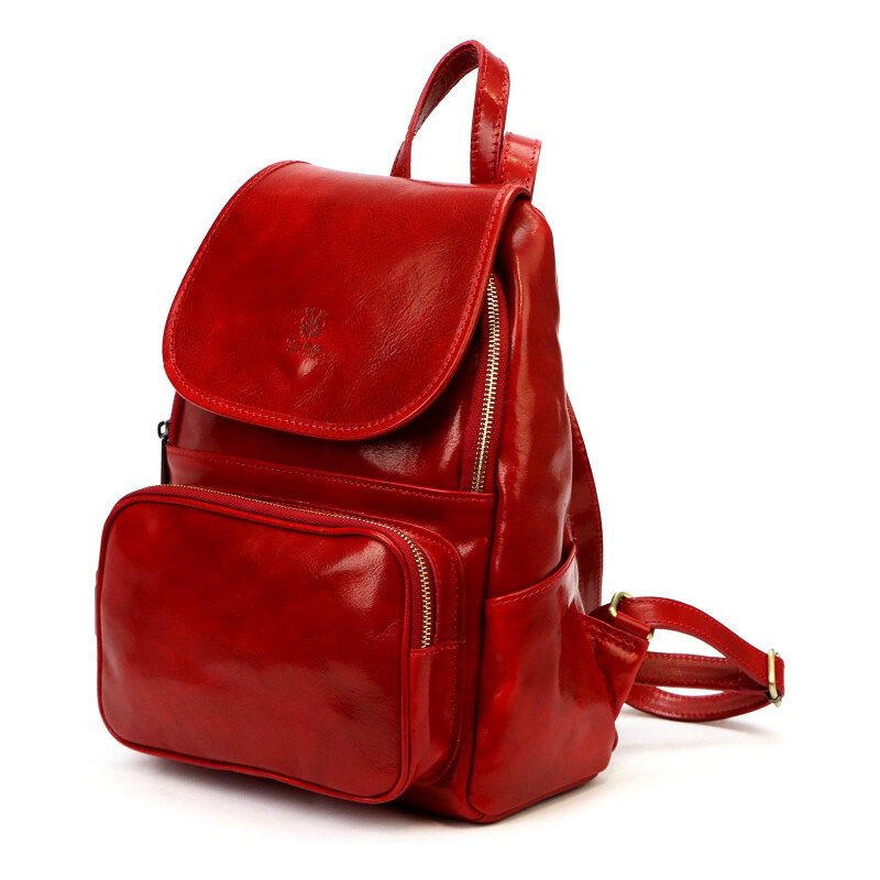 Dámsky kožený batoh Florence červený (KZ56638) 11l 62425805