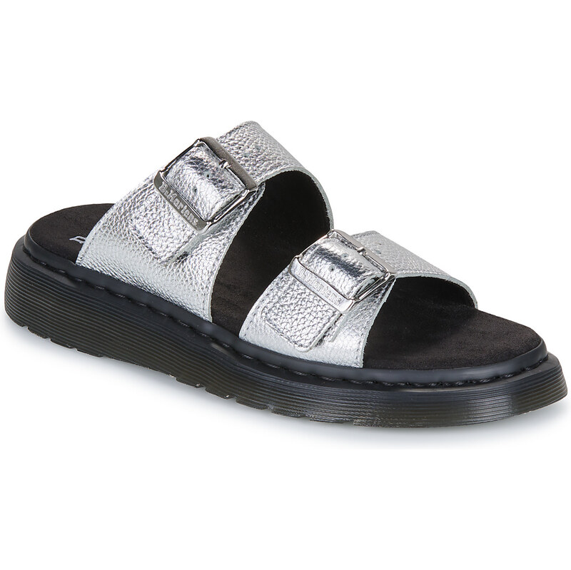 Dr. Martens Šľapky Josef Slide Silver Metallic Tumble Dr. Martens 62506770