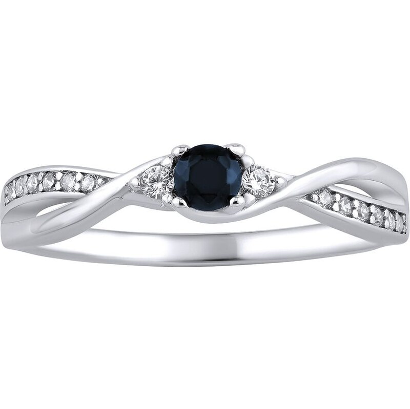 Ligot Strieborný prsteň s pravým prírodným zafírom 62426481