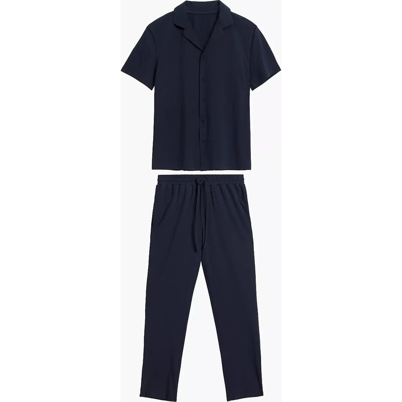 Klasické pánske pyžamo so zapínaním na gombíky Atlantic BNMP-002 kr/r 62426995