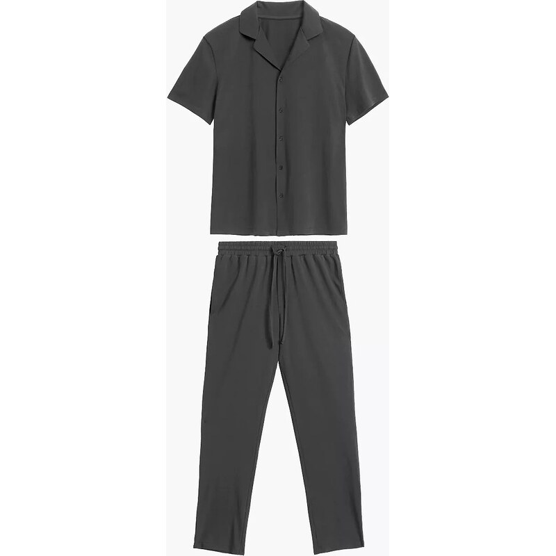 Klasické pánske pyžamo so zapínaním na gombíky Atlantic BNMP-002 kr/r 62426995