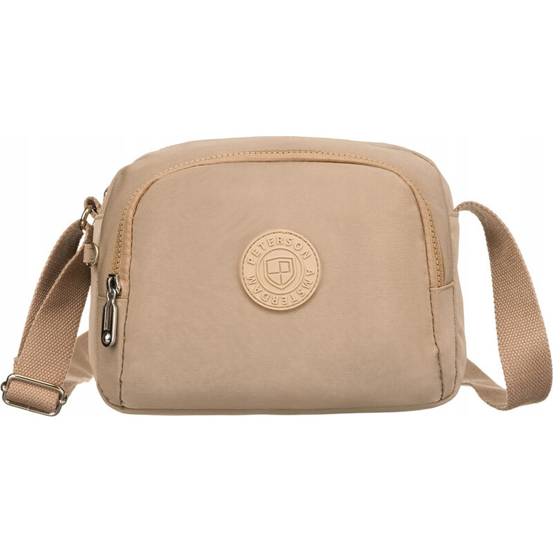 Peterson béžová textilná messenger taška PTN 3305-CO 50296774