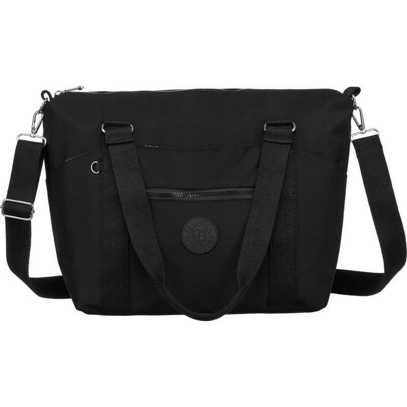 Peterson čierna veľká textilná shopper taška PTN 3302-CO 50296787