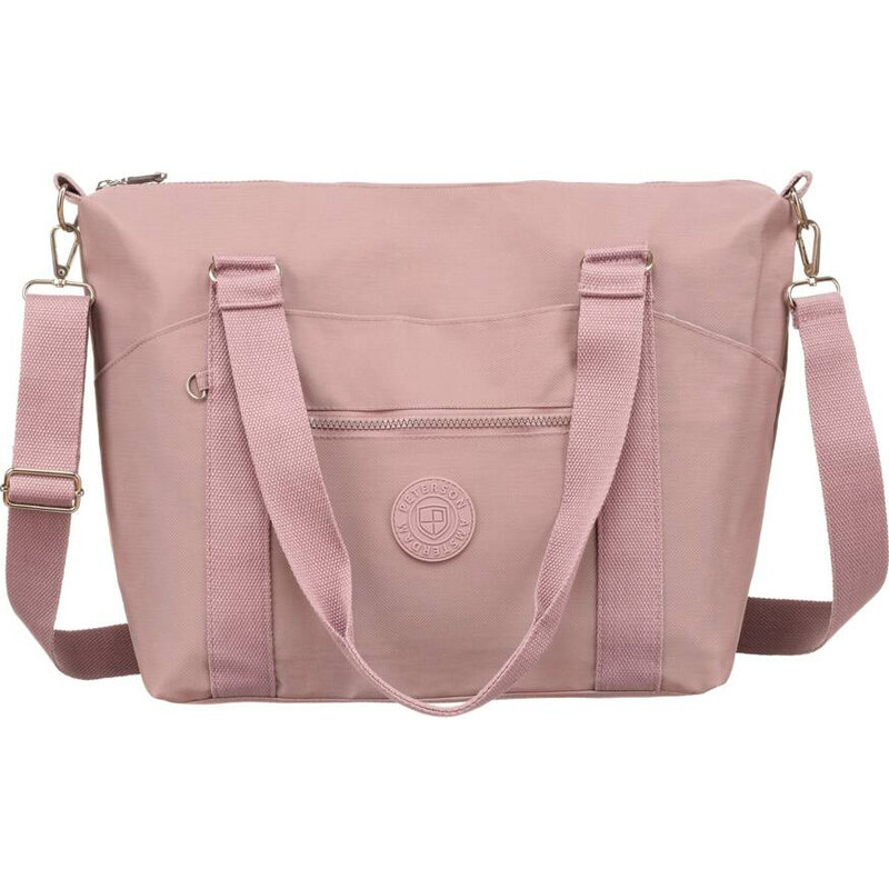 Peterson ružová veľká textilná shopper taška PTN 3302-CO 50296788