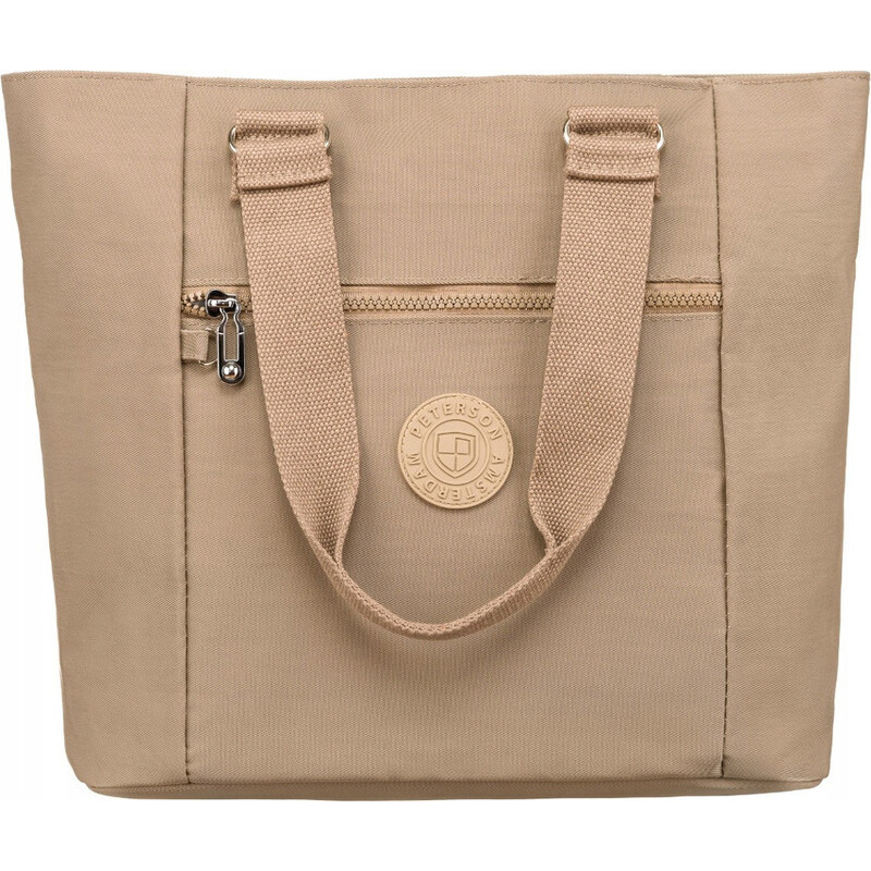 Peterson béžová priestranná shopper taška PTN 3301-CO 50296791