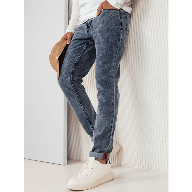 BASIC Tmavomodré džínsové nohavice UX4234 49825316