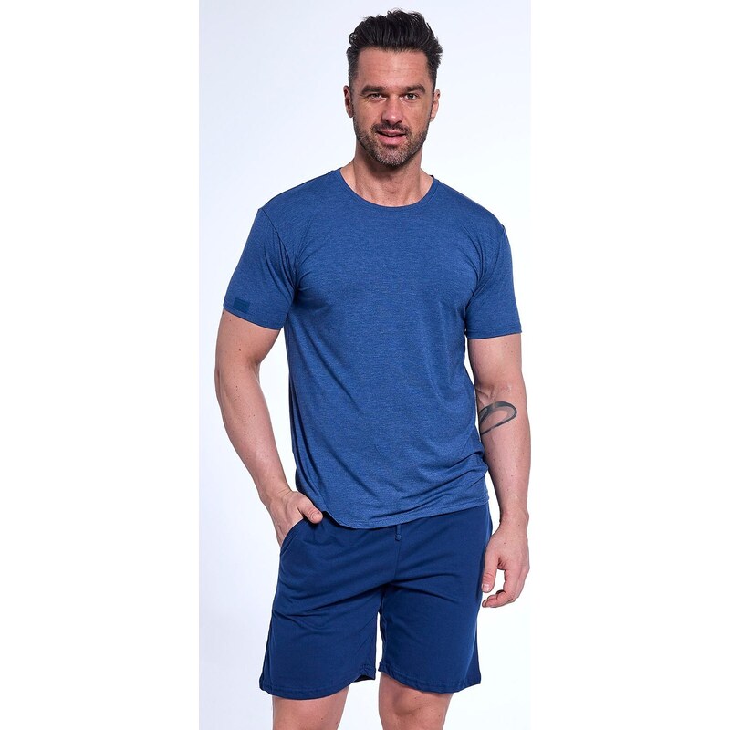 Tmavomodré pánske krátke pyžamo Cornette 925/177 Michael kr/r S-2XL 65151563