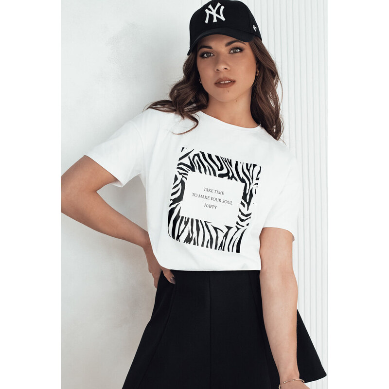 BASIC Biele tričko s potlačou TEBOHON RY2499 56436999