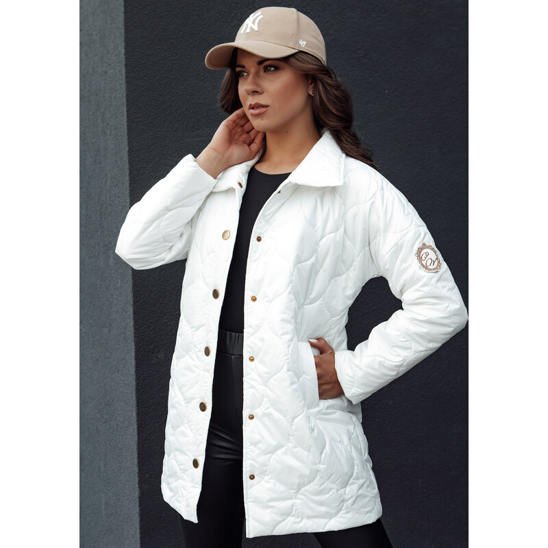 BASIC Biela prešívaná prechodná bunda RATIA TY4526 56506935