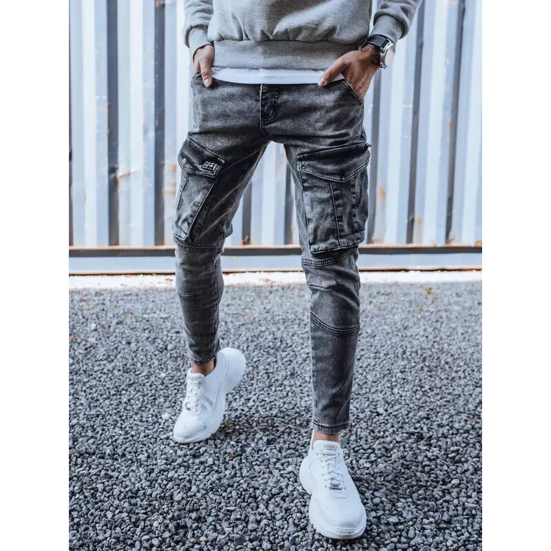 BASIC Tmavo sivé pánske kapsáče UX3260 28662961