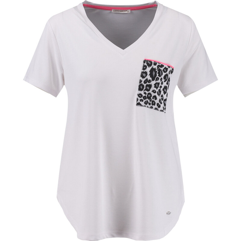 Key Largo Tričko Cat svetlosivá / tmavosivá / čierna / biela 63153384