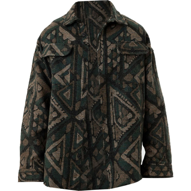 Dandalo Košeľa kaki / jedľová / čierna 63087344