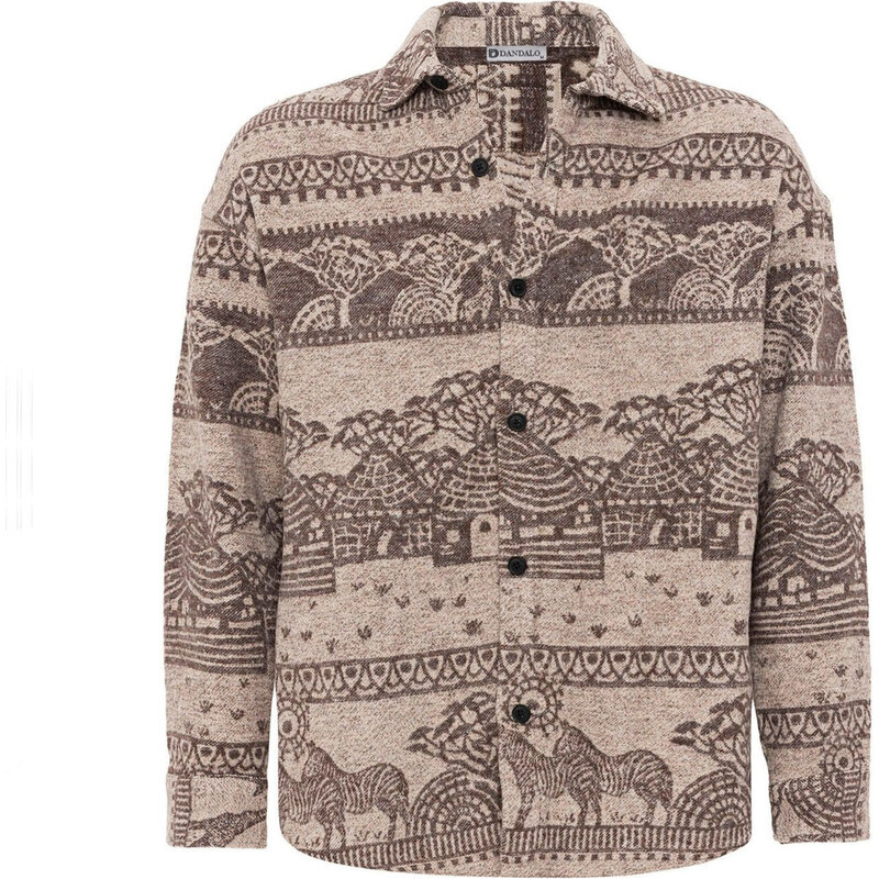 Dandalo Košeľa čokoládová / svetlohnedá 63087347