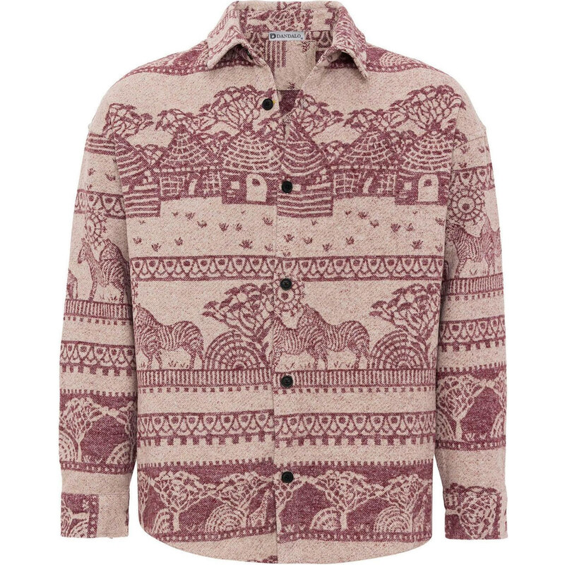 Dandalo Košeľa tmavošedá / červená 63087351