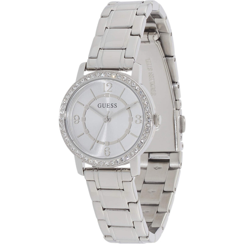 GUESS Analógové hodinky strieborná 62464389