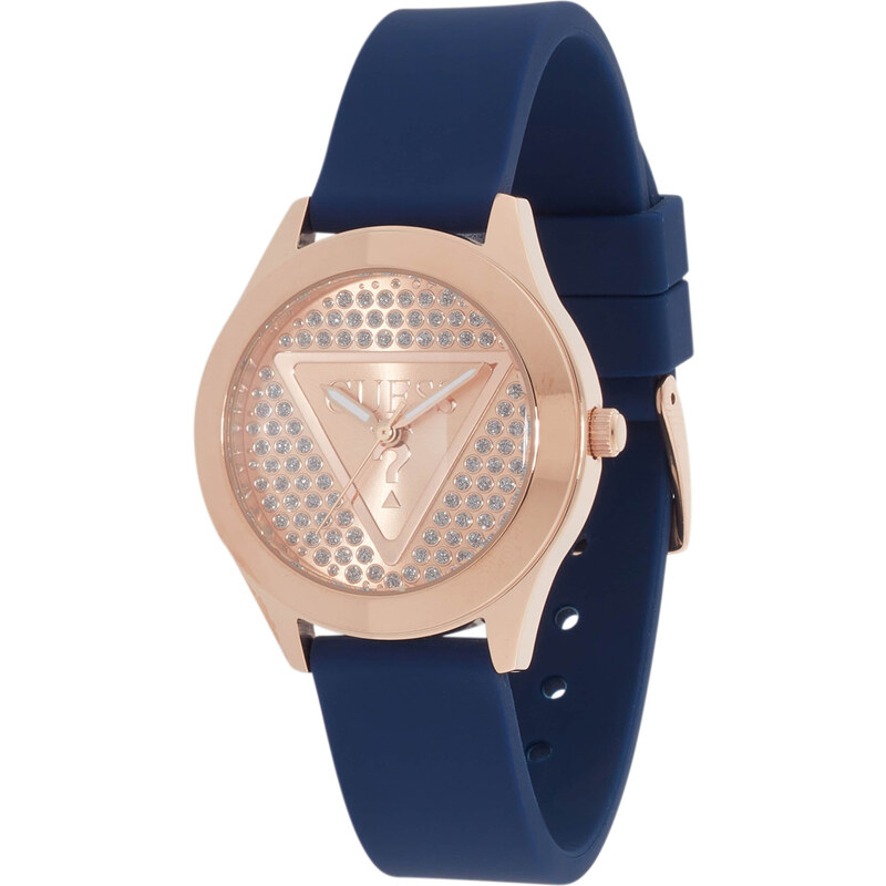 GUESS Analógové hodinky námornícka modrá / ružové zlato 62464390