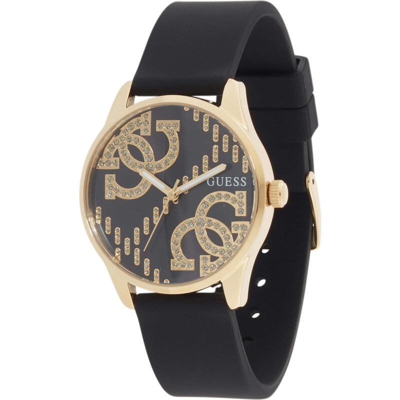 GUESS Analógové hodinky Trend zlatá / čierna 62464393