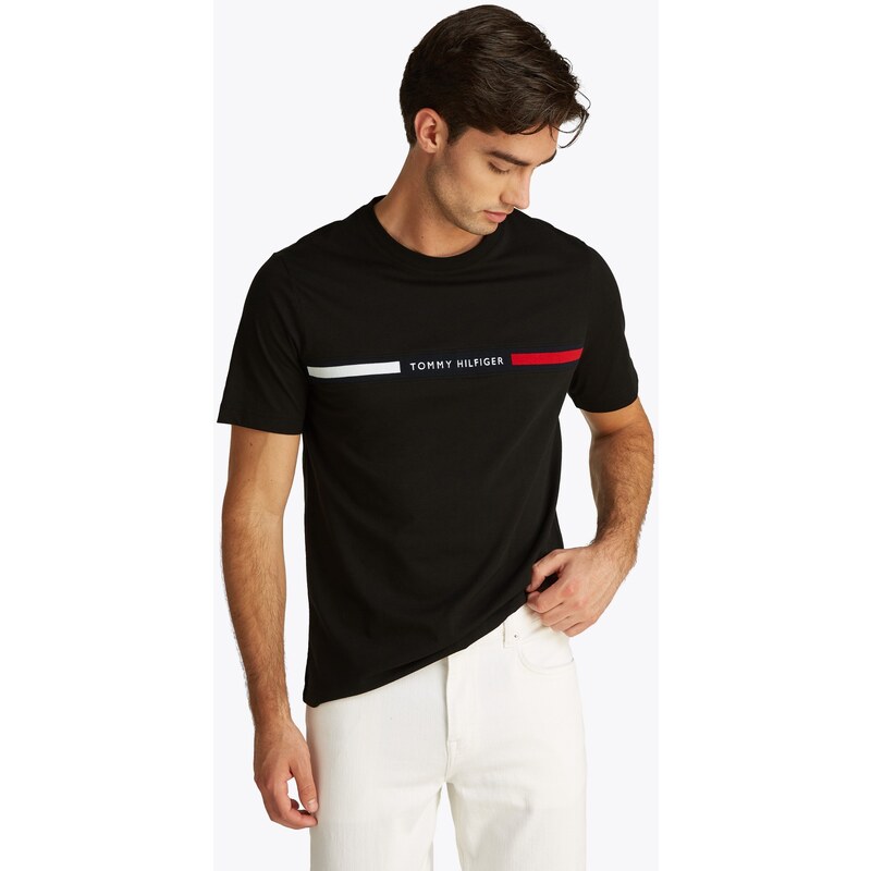 Tommy Hilfiger Chest Insert Tee BLK 58154632