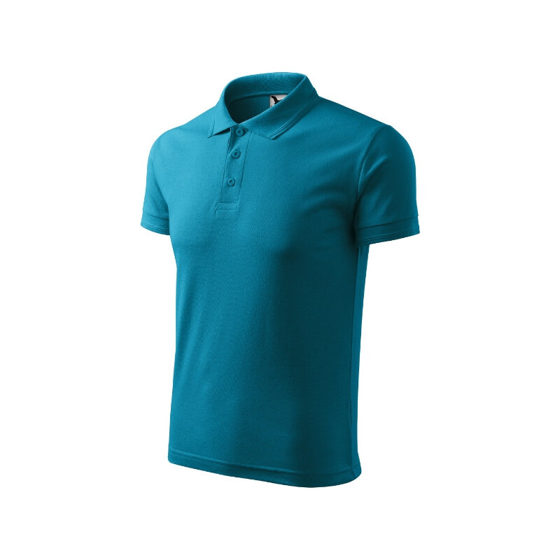 MALFINI, a.s. Pánska polokošeľa Pique tmavo tyrkysová 62429921