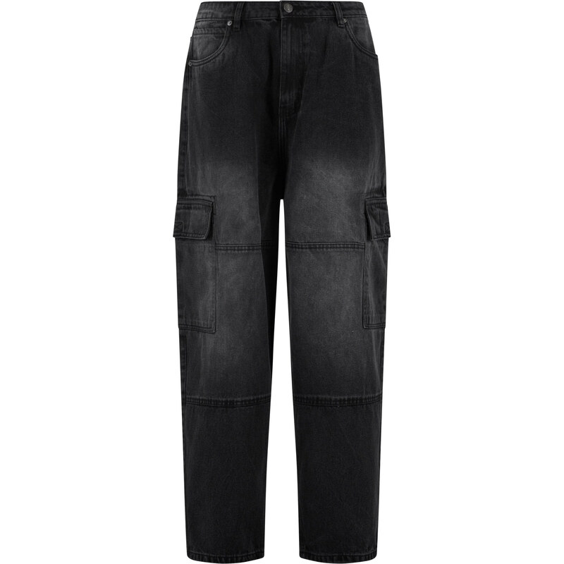 Urban Classics Rifľové kapsáče čierny denim 62434218
