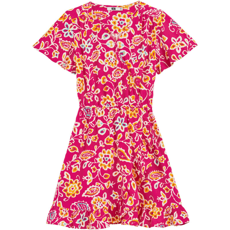 WE Fashion Šaty žltá / ružová / tmavoružová / biela 63157175