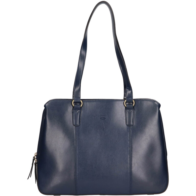 Elegantná dámska kožená kabelka Katana Paloma - modrá 64567035