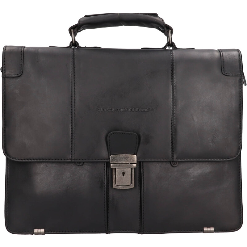 Pánska kožená aktovka The Chesterfield Brand Stutgart - čierna 64167674