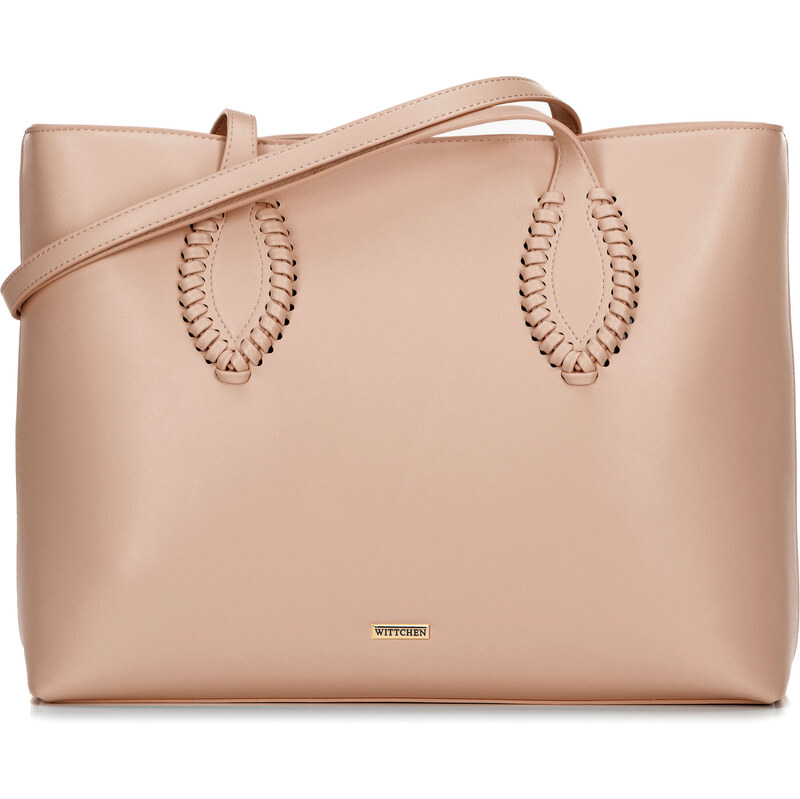 Wittchen Dámska shopperka z ekologickej kože s pletenými akcentmi 66066419