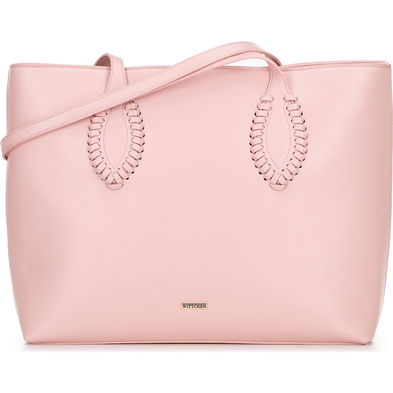 Wittchen Dámska shopperka z ekologickej kože s pletenými akcentmi 66066420