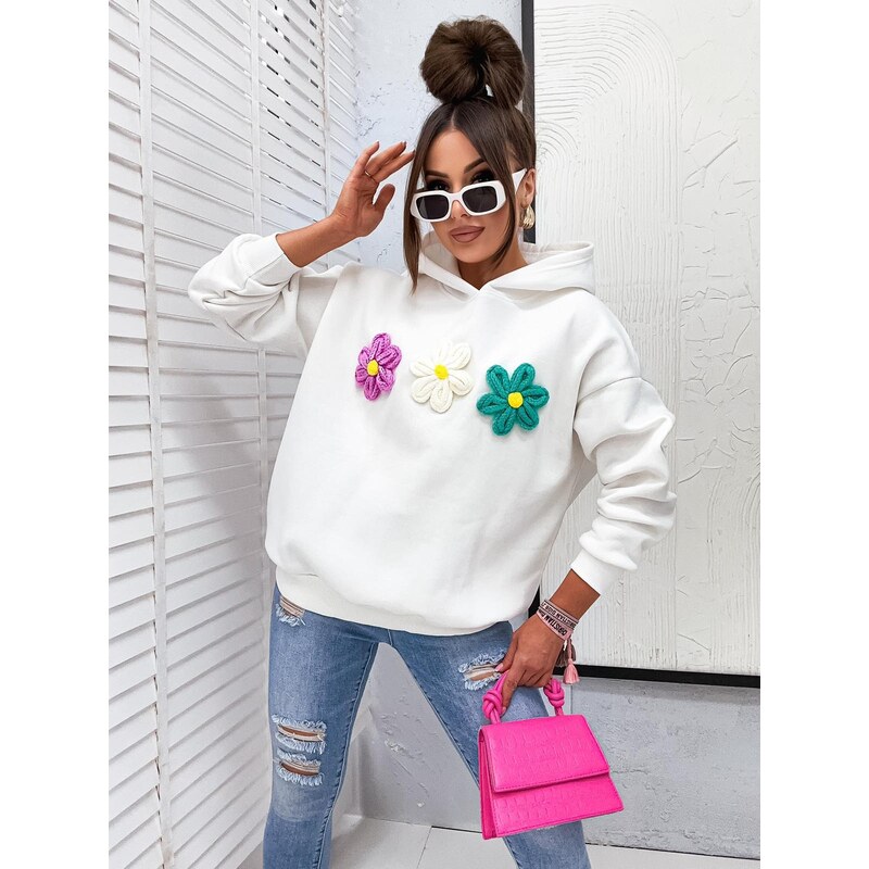 Green Plant Mikina s kvetinami Flowers 62455459