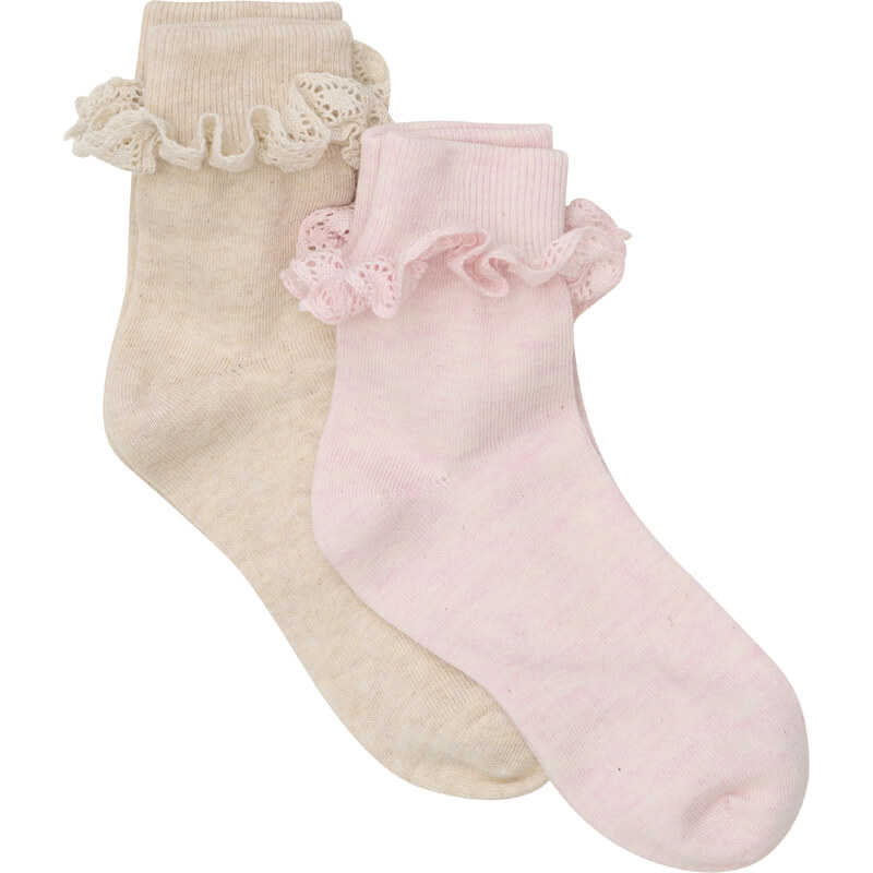 Minymo Ponožky S Čipkou Rosen Quartz 2-bal. 62447206