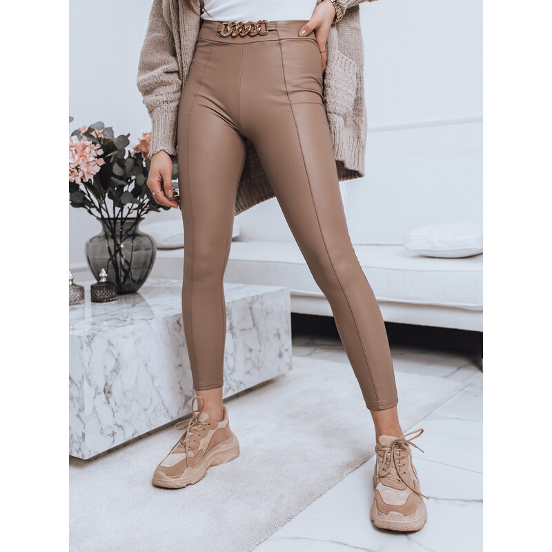 BASIC Béžové lesklé legíny STRIKE UY1115 30755731