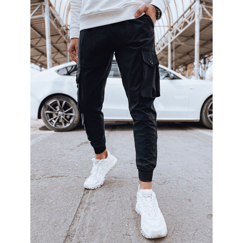 BASIC Čierne tepláky s vreckami UX4303 52671466