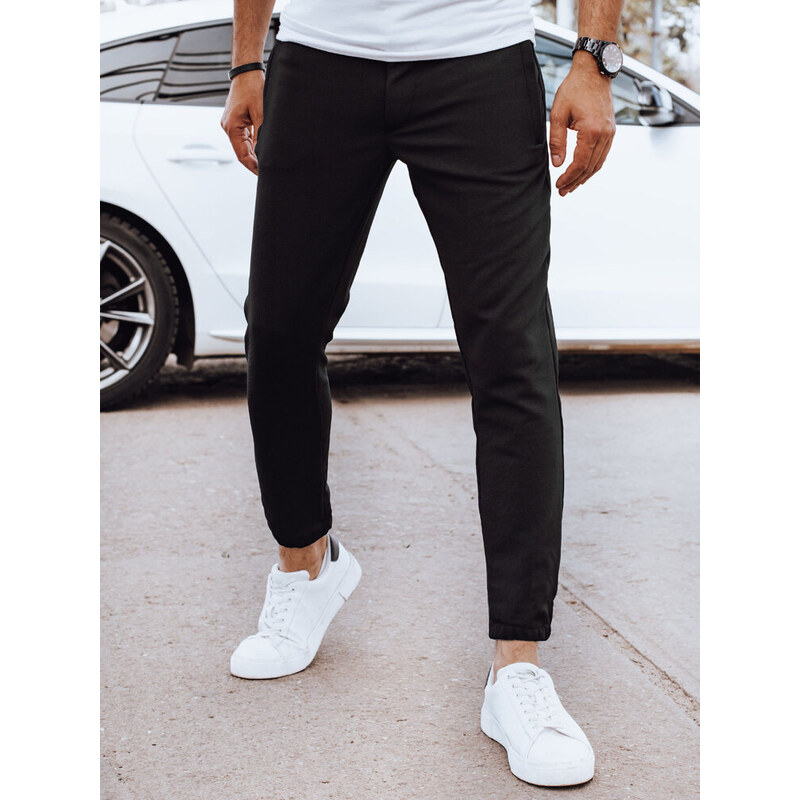 BASIC Čierne pánske jogger nohavice UX4263 52671475