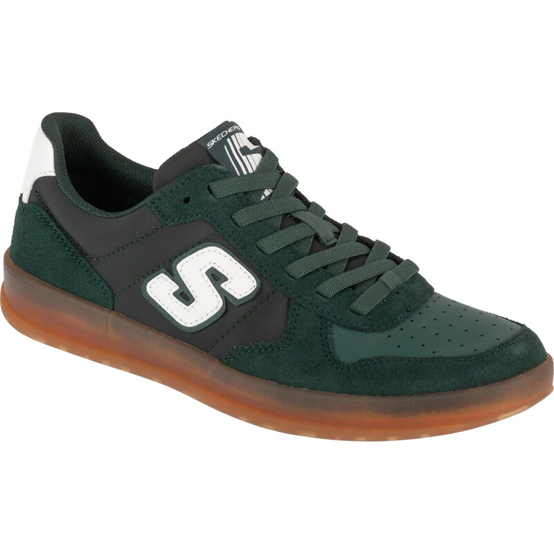Tmavozelené pánske tenisky Skechers New Wave Cup - Calven 210961-GRN 62453780