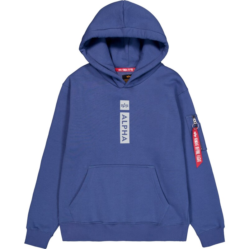 ALPHA INDUSTRIES Mikina svetlosivá / modrofialová / tmavočervená 62464183