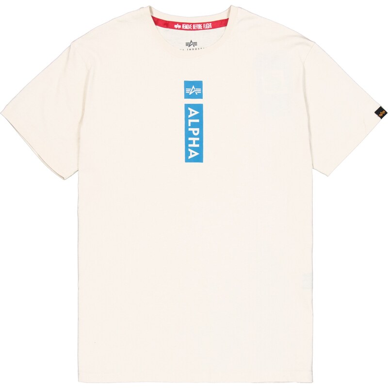 ALPHA INDUSTRIES Tričko modrá / biela 62464197