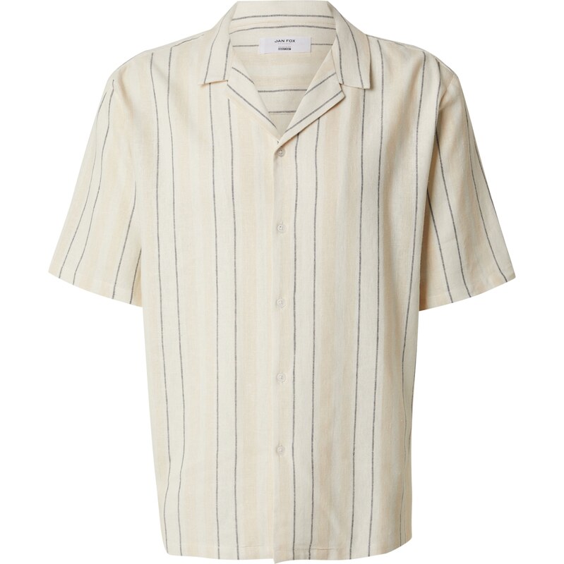 DAN FOX APPAREL Košeľa Martin žltohnedá / čierna / šedobiela 62464424