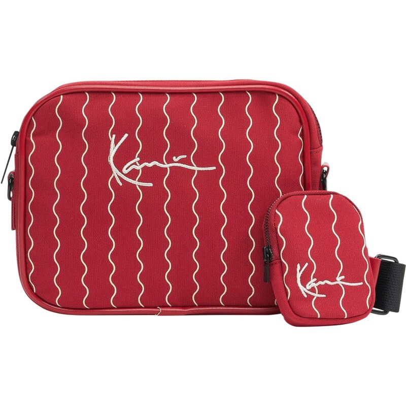 Karl Kani Taška cez rameno tmavočervená / biela 66897757