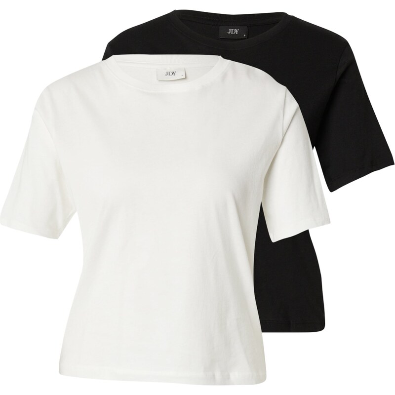 JDY Tričko JDYRex čierna / biela 62804245