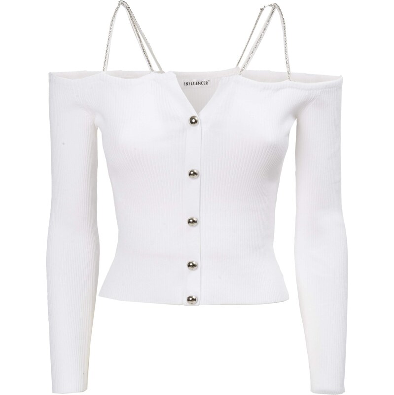 Influencer Kardigán biela 63150475