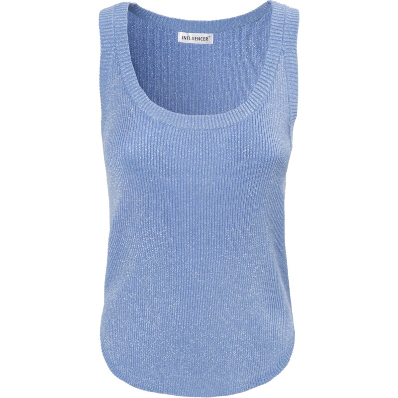 Influencer Vyšívaný top modrá 63152748