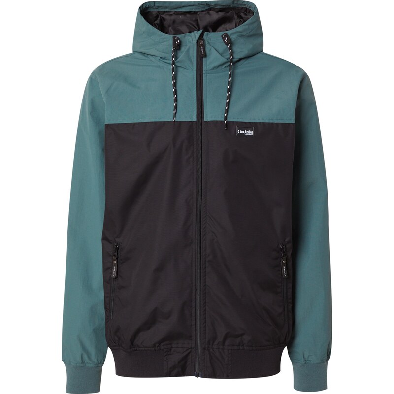 Iriedaily Prechodná bunda Auf Deck smaragdová / čierna 63211824