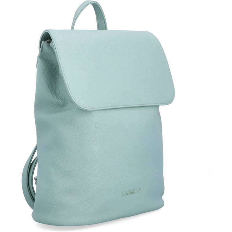 Mestský batoh zo syntetickej kože Carmelo zelená 4276 SZE 64020615