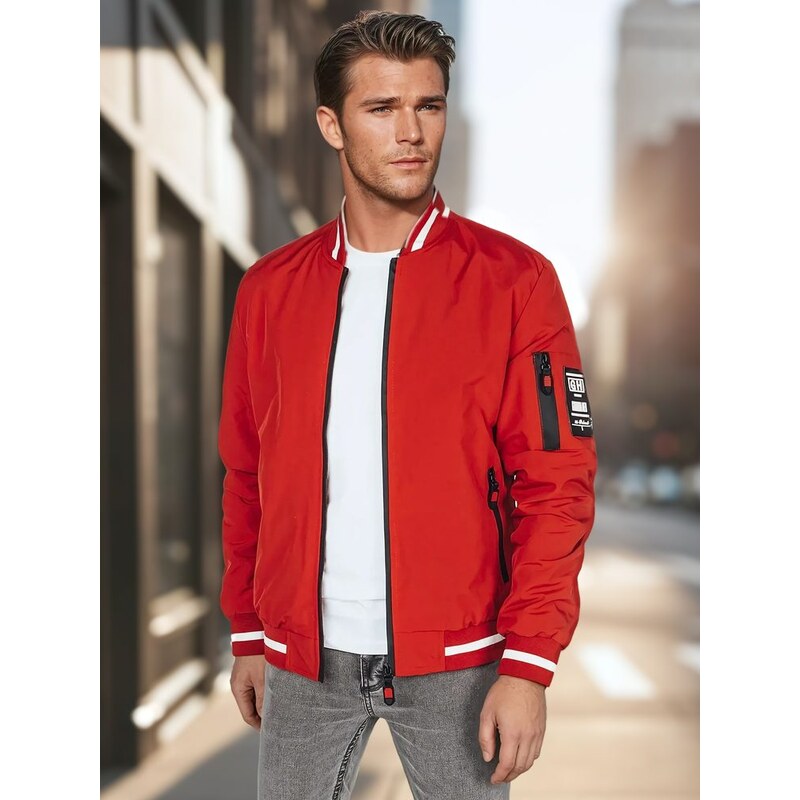 Dstreet Módna červená bomber bunda 62464881