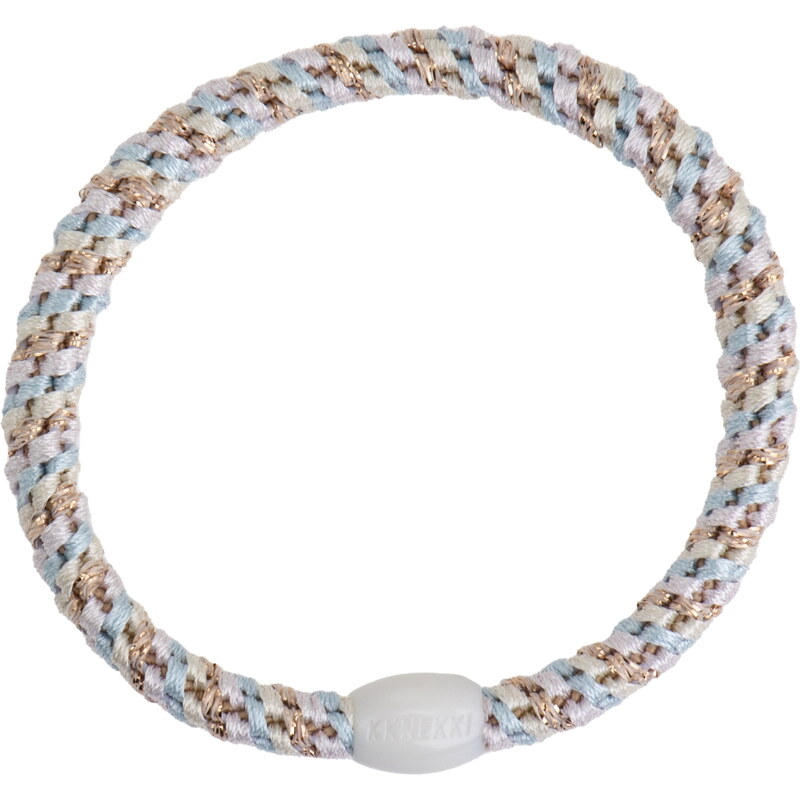 Gumička do vlasov Kknekki Slim Baby Blue / Ballet Pink 62467177