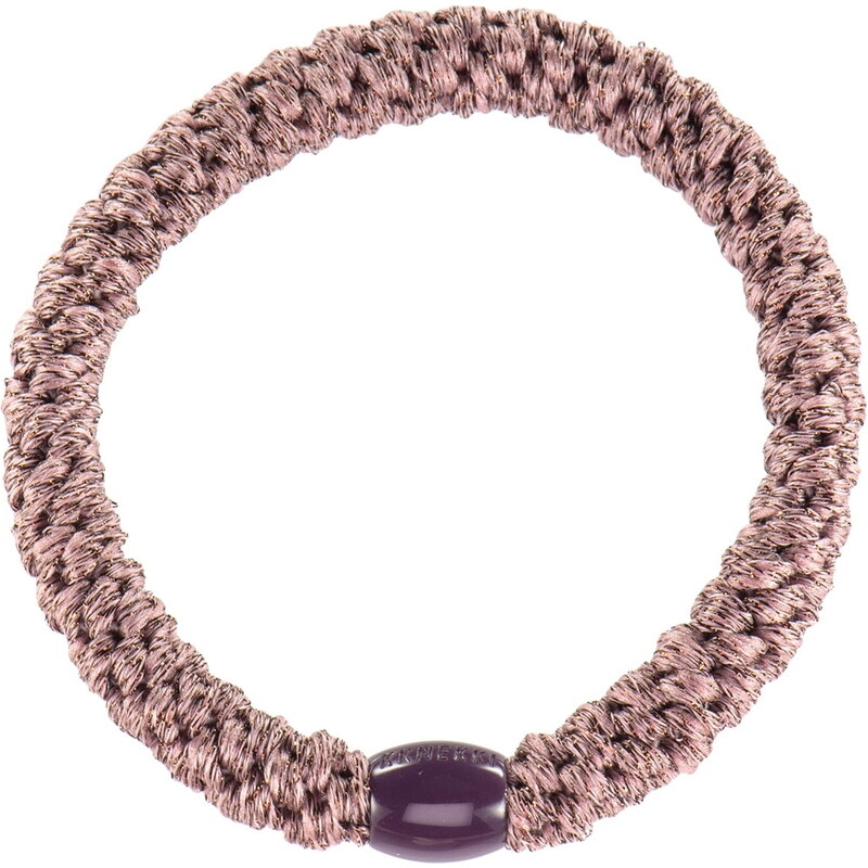 Gumička do vlasov Kknekki Plum Glitter 62467180